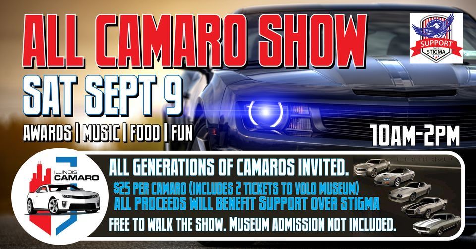 All Camaro Car Show Hosted by Illinois Camaro, Volo Museum, Wauconda, 9
