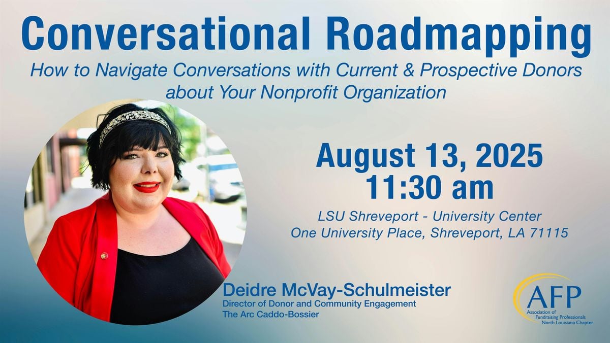 Conversational Roadmapping, 13 August | Event in Shreveport | AllEvents
