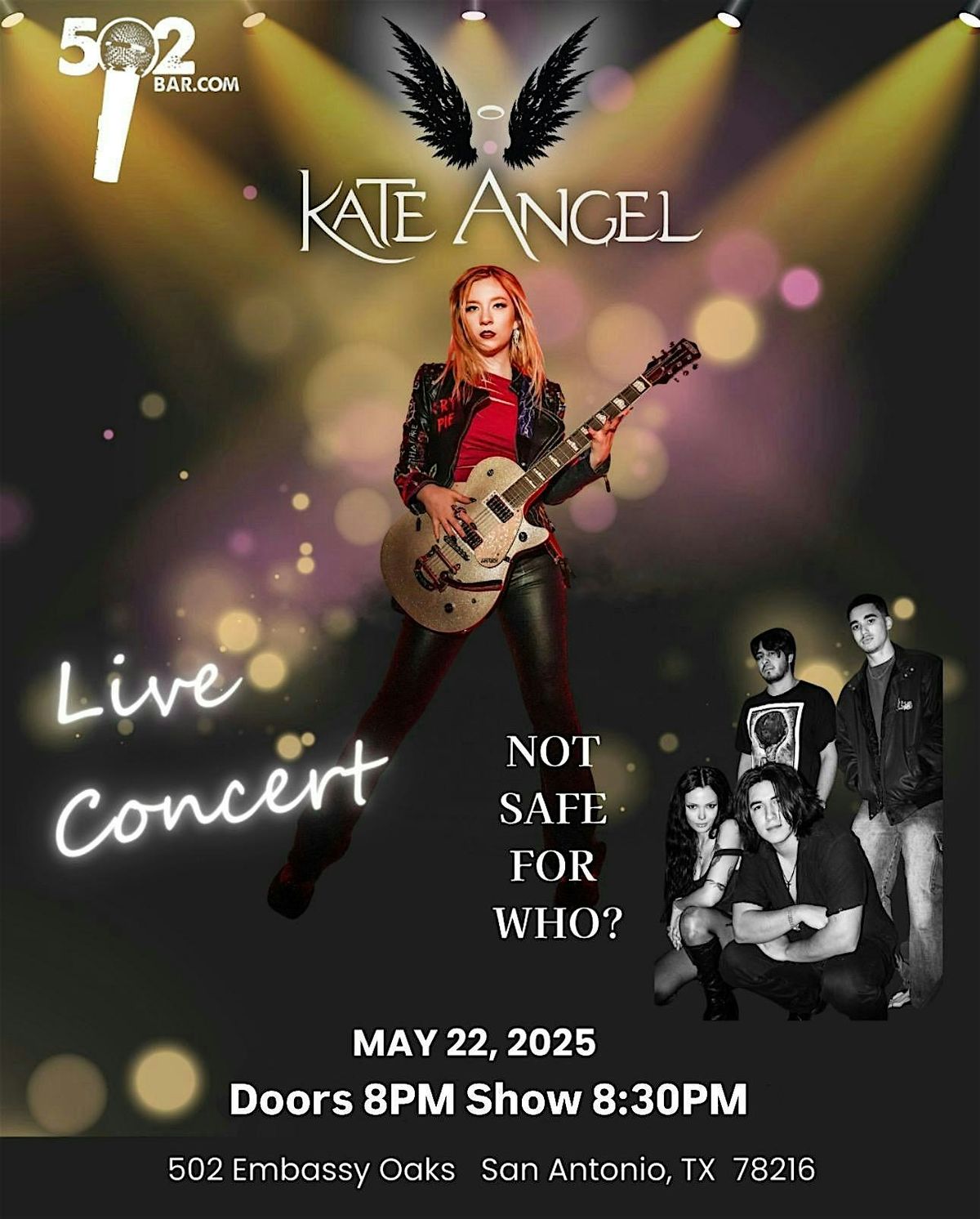 Kate Angel at 502 Bar, 22 May | Event in San Antonio | AllEvents