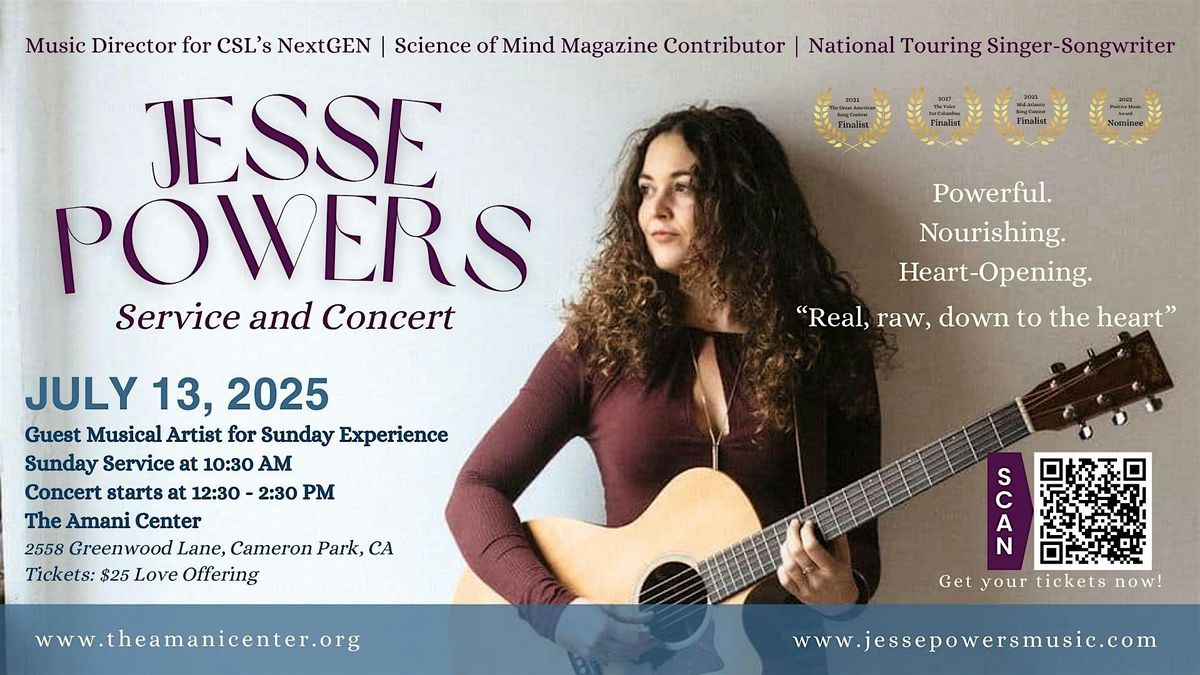 Jesse Powers Service and Concert, 13 July | Event in Cameron Park | AllEvents