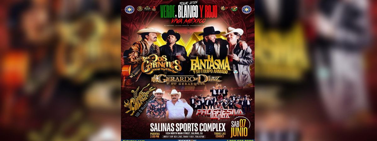 LOS DOS CARNALES, EL FANTASMA & MAS, 7 June | Event in Salinas | AllEvents