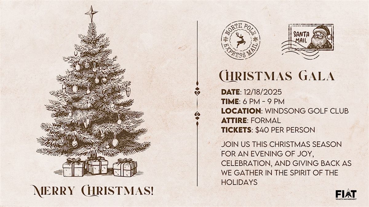 Fiat Wealth Management Christmas Gala, 18 December | Event in Maple Plain | AllEvents