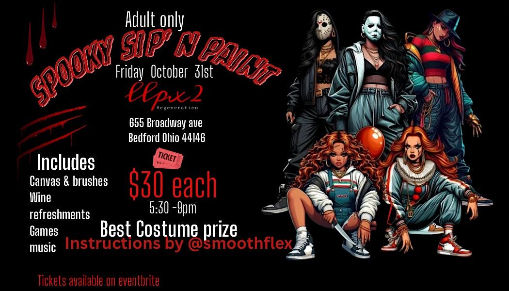 Sip’n Paint, 31 October | Event in Bedford | AllEvents