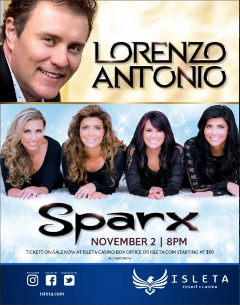 Lorenzo Antonio and SPARX at Isleta Casino and Resort, 1 November | Event in Albuquerque | AllEvents