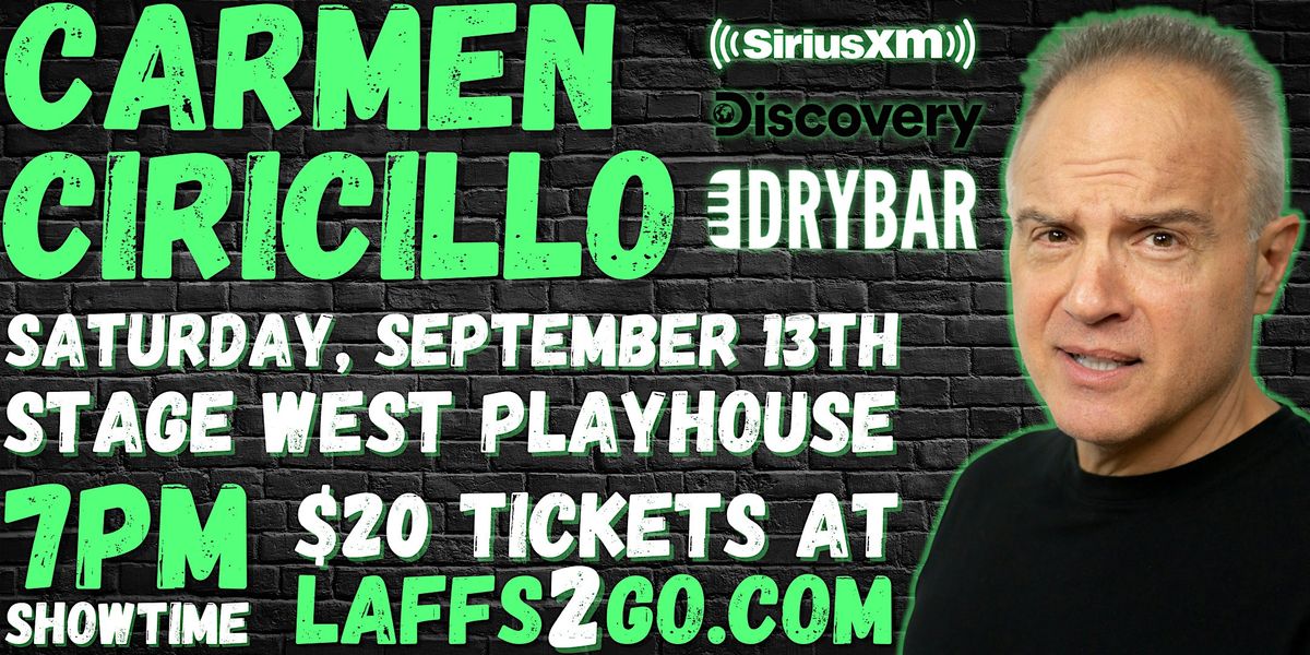 SPRING HILL COMEDY NIGHT: From SiriusXM - Carmen Ciricillo - Sat, Sept 13th, 13 September | Event in Spring Hill