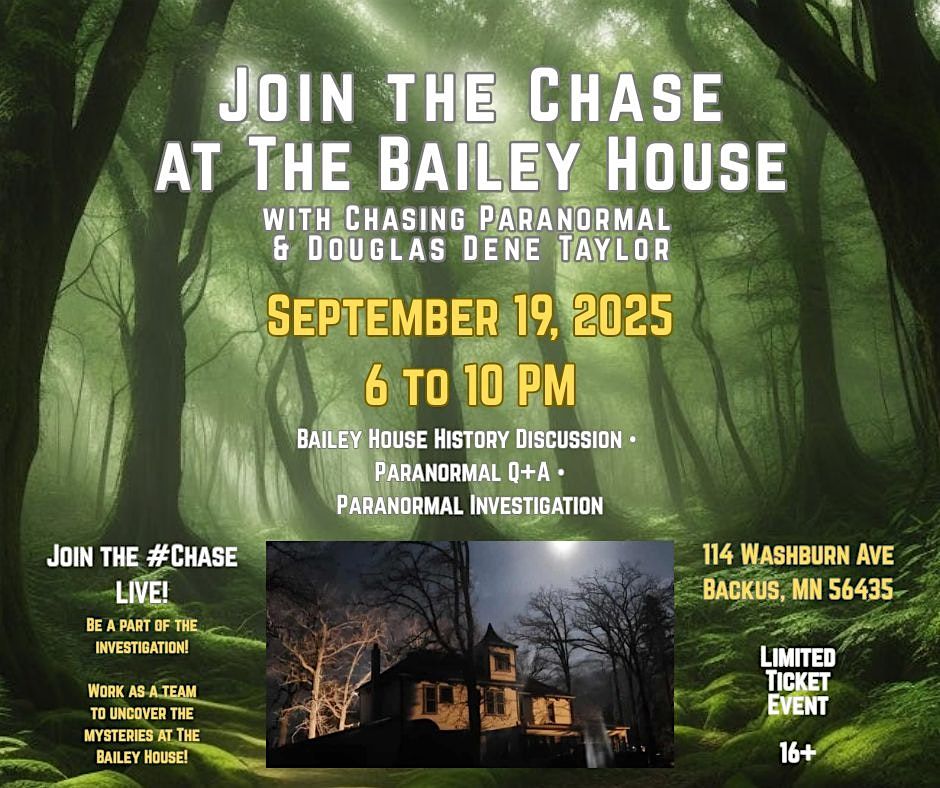 Join the Chase at The Bailey House, 19 September | Event in Backus | AllEvents