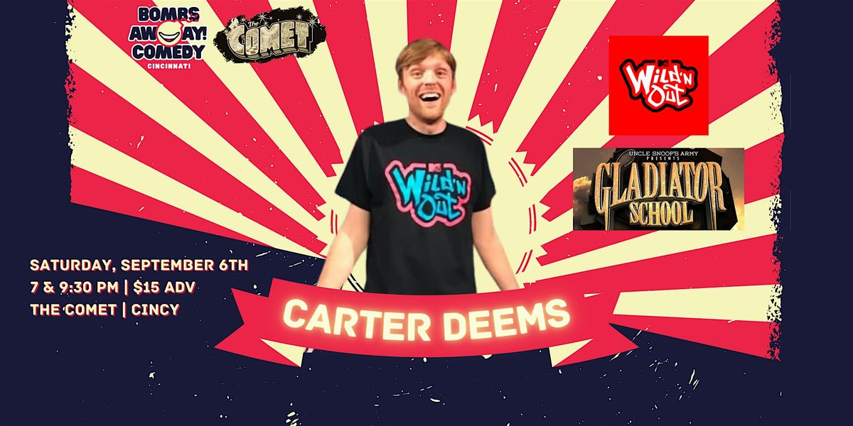 Comedy At The Comet | CARTER DEEMS, 6 September | Event in Cincinnati | AllEvents
