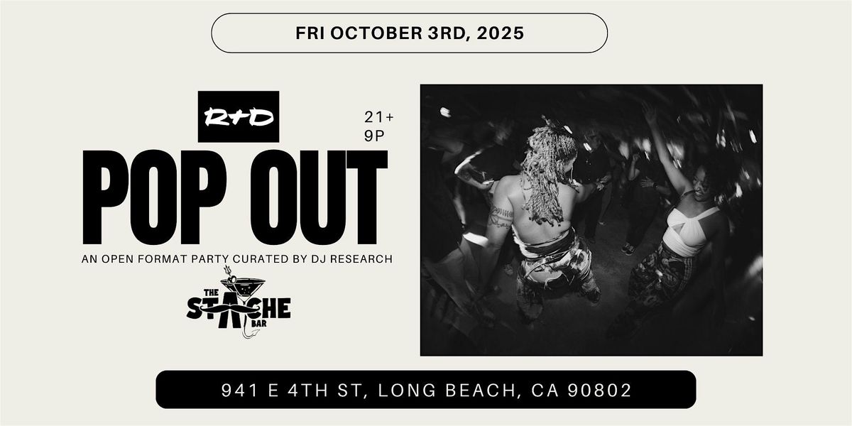 an Open Format Dive Bar Party Called POP OUT at STACHE in Long Beach, 3 October | Event in Long Beach | AllEvents