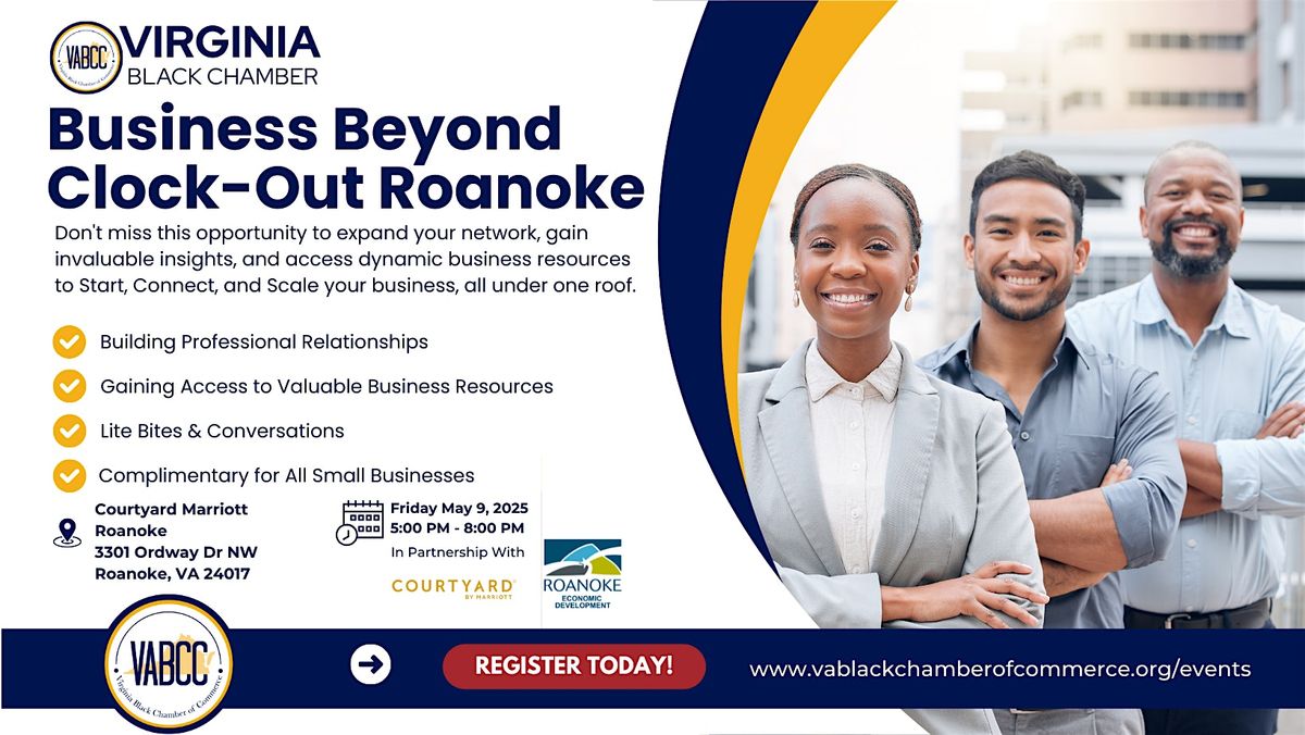 Business Beyond Clock Out - Roanoke, VA, 9 May | Event in Roanoke | AllEvents