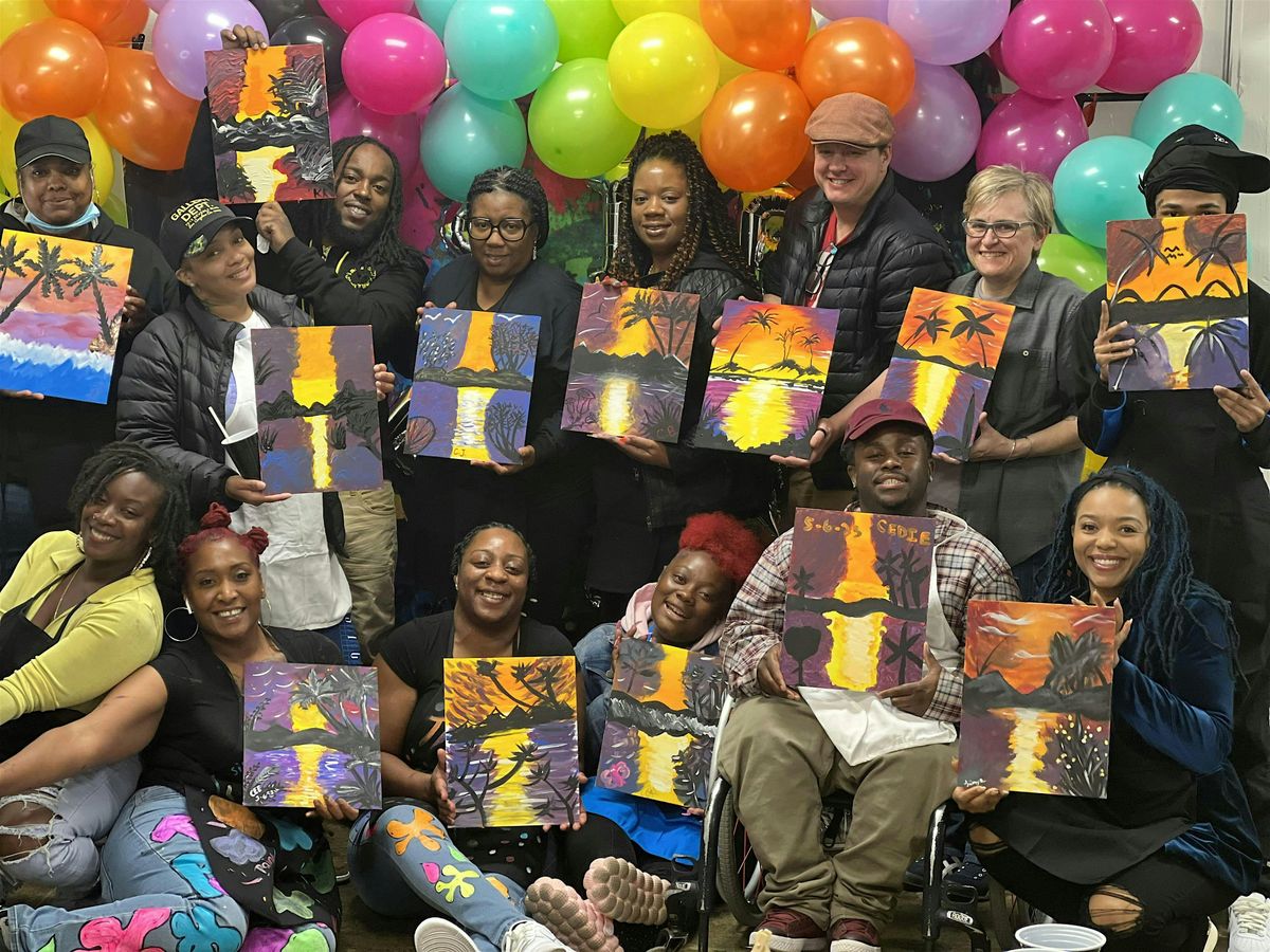 Pass The Cavas to the Right sip and paint, 3 May | Event in Oakland | AllEvents