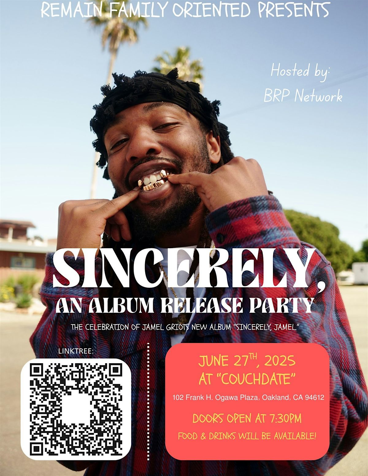 Jamel Griot: Sincerely, An Album Release Party | Event in Oakland | AllEvents