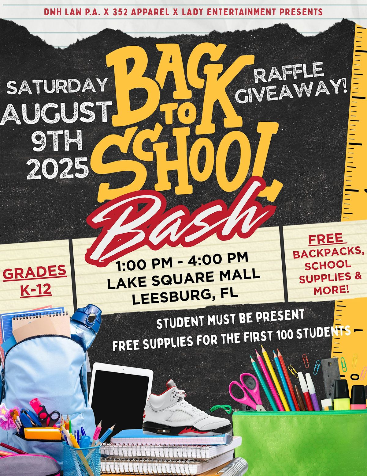 Back To School Bash & Pop Up Market, 9 August | Event in Leesburg | AllEvents
