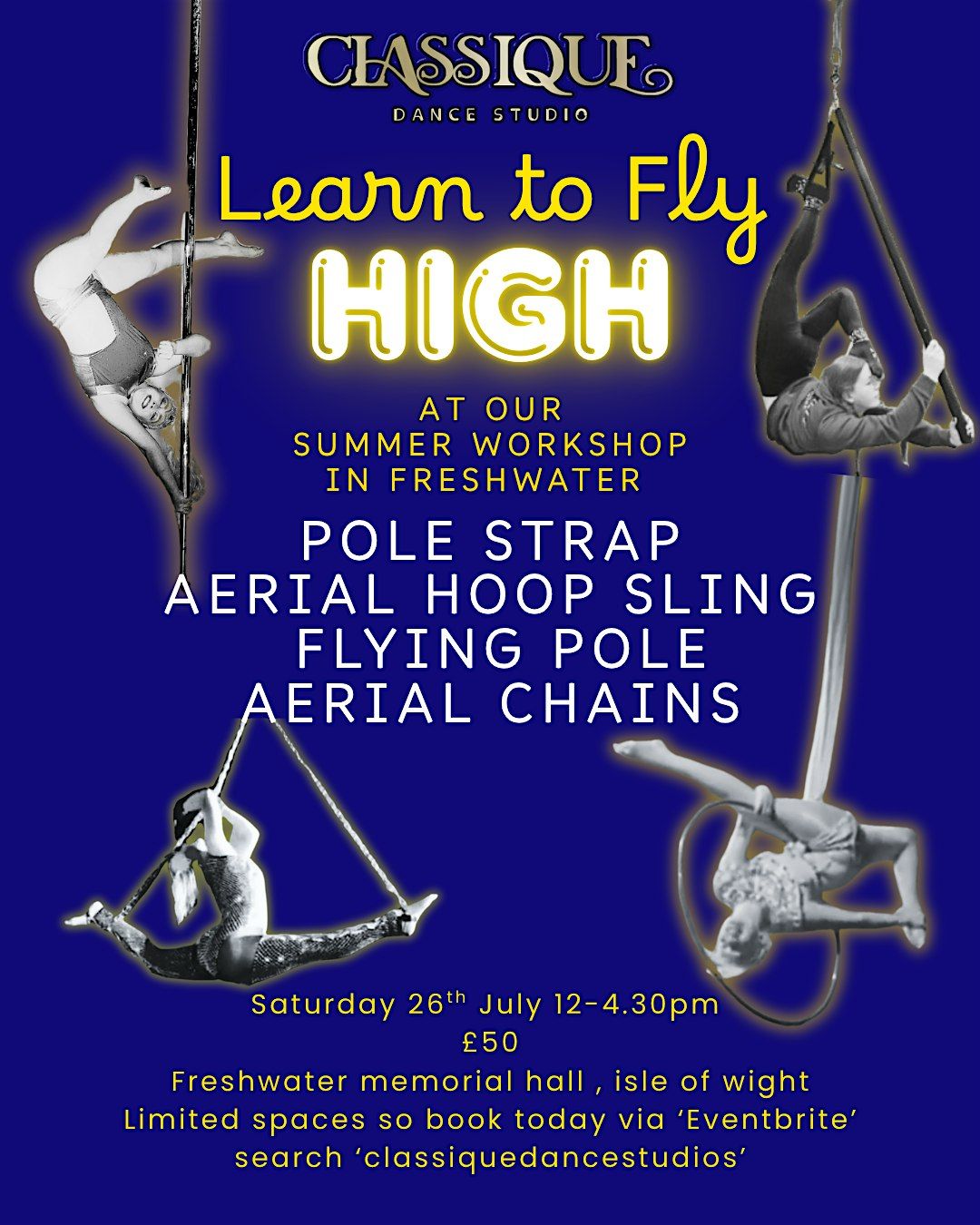 Classique Pole and aerial Summer workshop, 26 July | Event in Freshwater | AllEvents