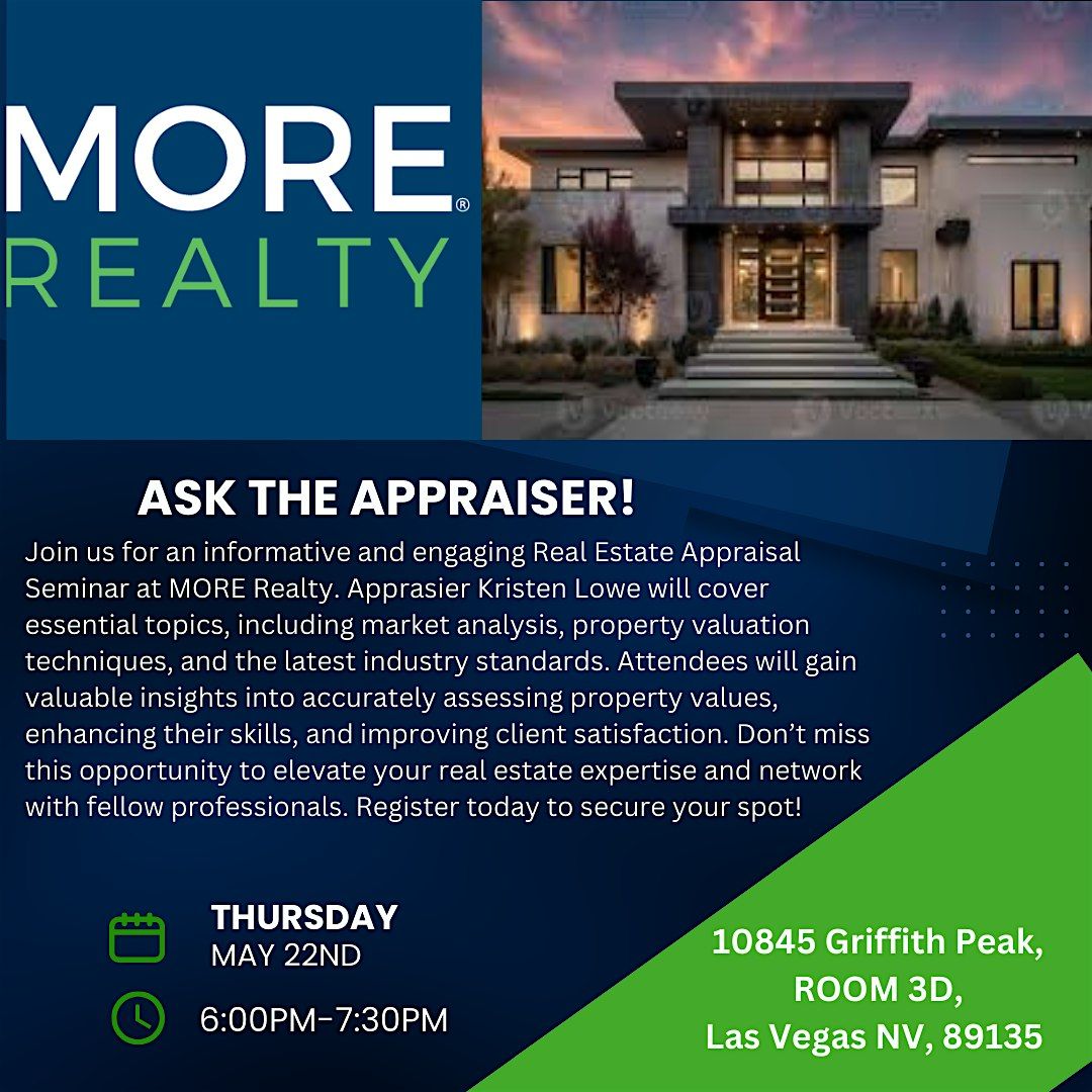 Ask the Appraiser!, 22 May | Event in Las Vegas | AllEvents