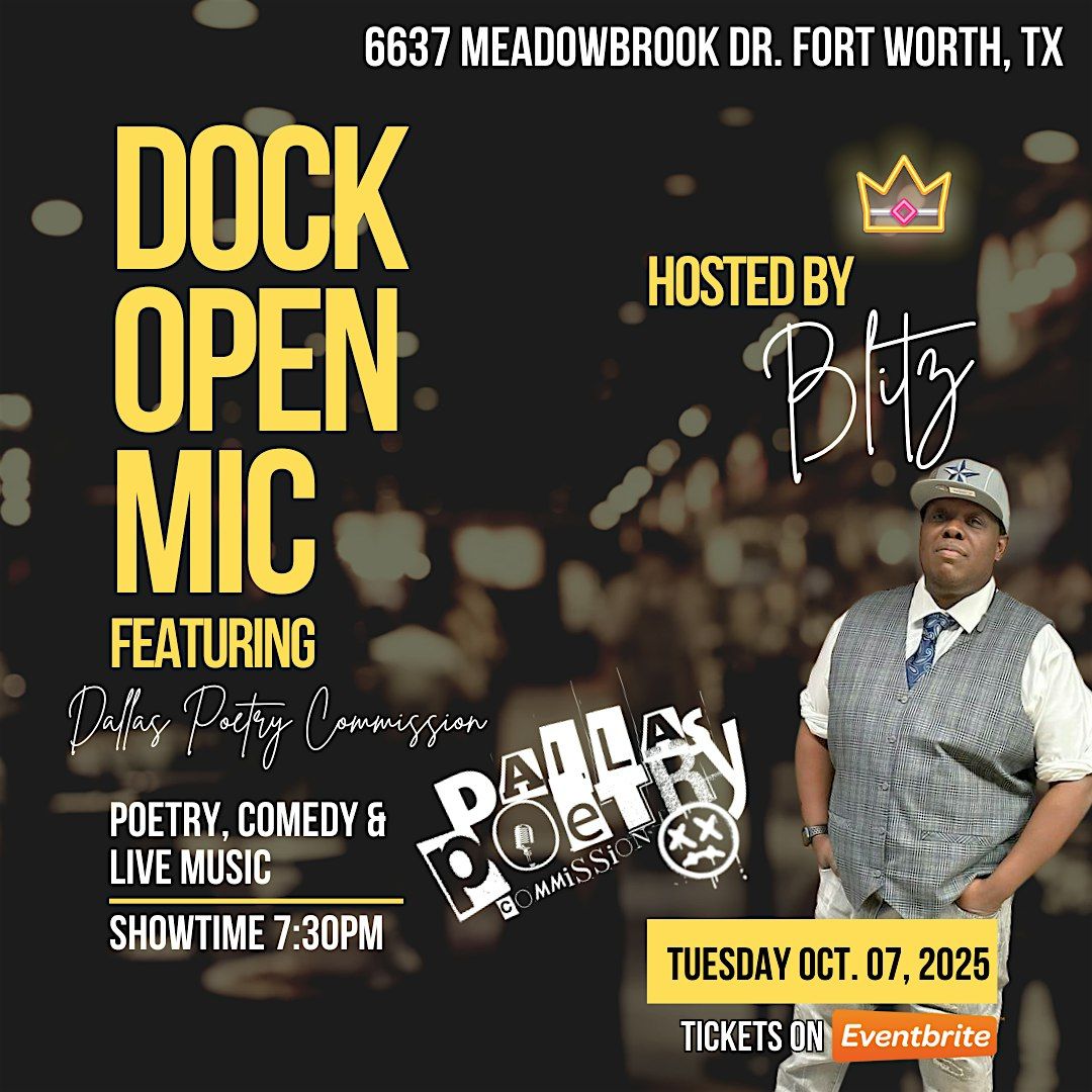 Dock Open Mic, 7 October | Event in Fort Worth | AllEvents