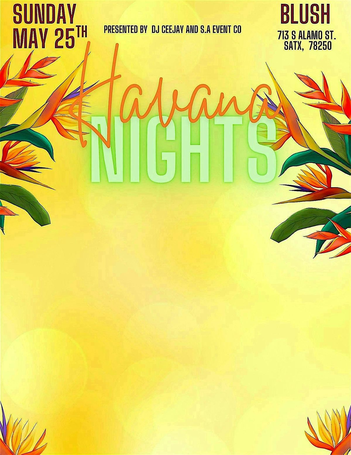 Havana Nights Party, 25 May | Event in San Antonio | AllEvents