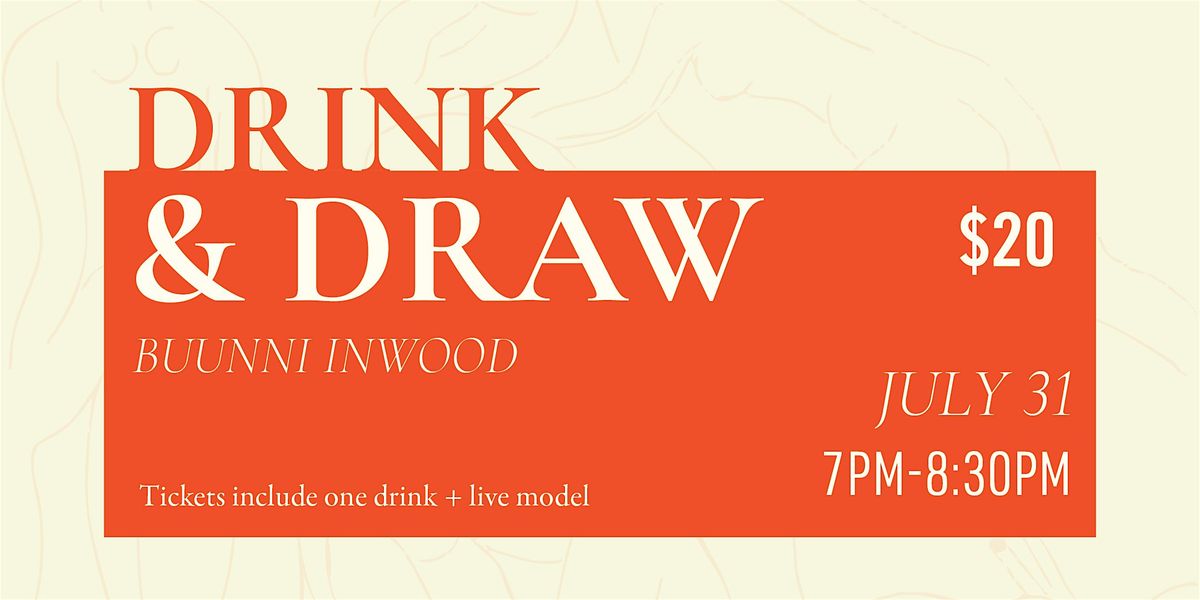 Drink & Draw at Buunni Inwood, 31 July | Event in New York | AllEvents