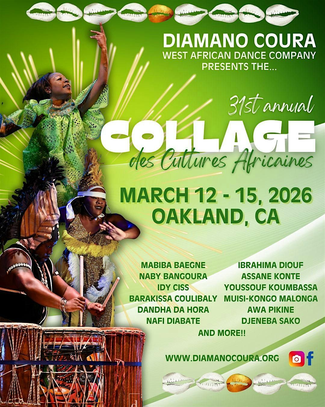 31st Annual Collage des Cultures Africaines Conference and Performance, 12 March | Event in Oakland | AllEvents