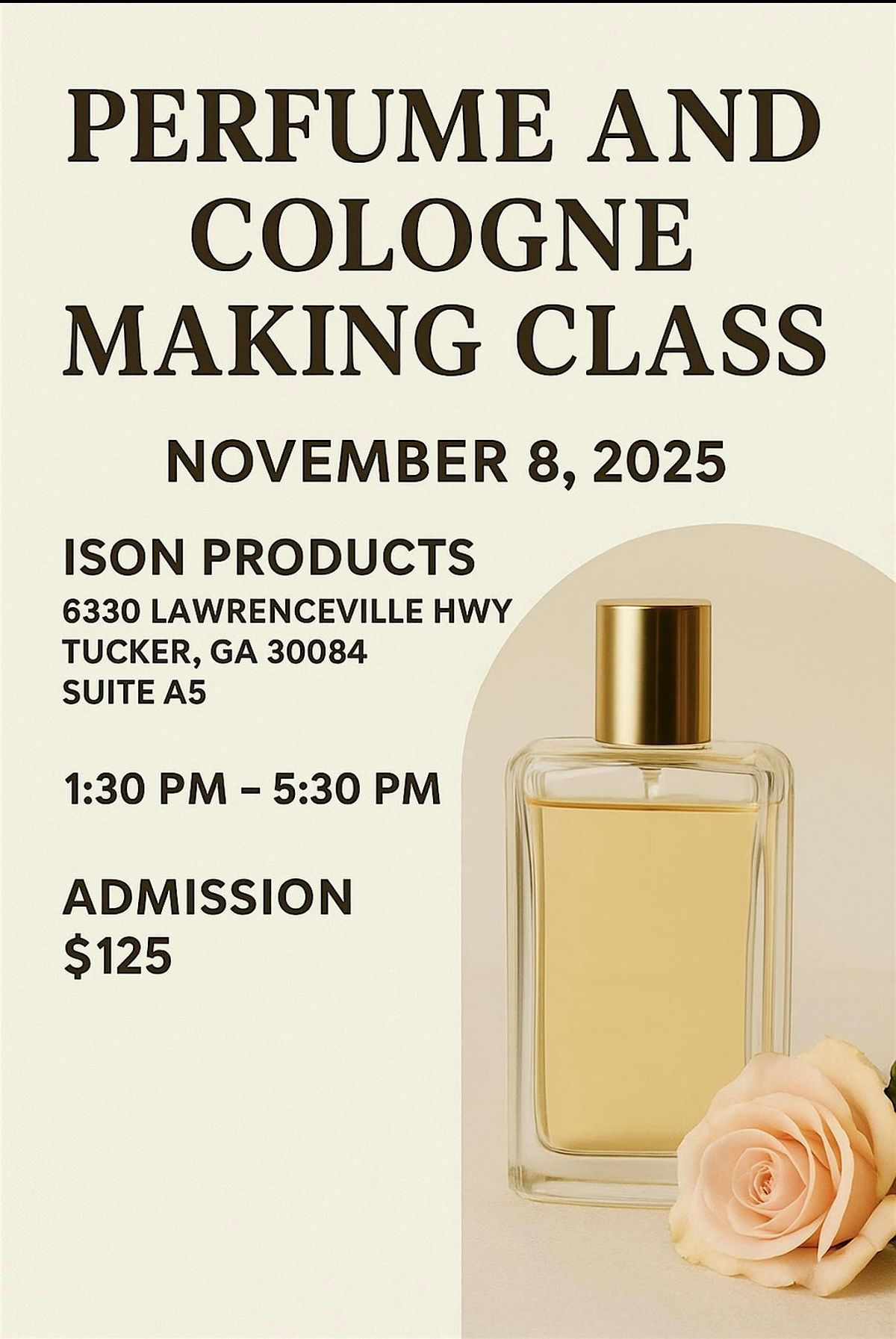 Prefume making class, 8 November | Event in Tucker | AllEvents