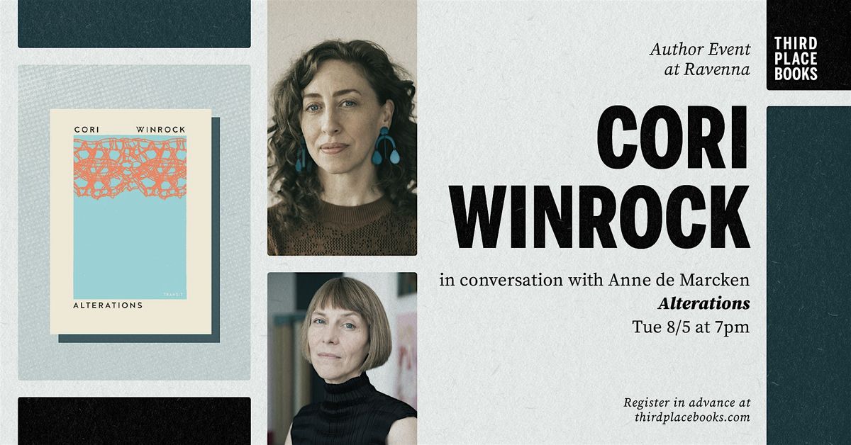 Cori Winrock with Anne de Marcken — 'Alterations', 5 August | Event in Seattle | AllEvents