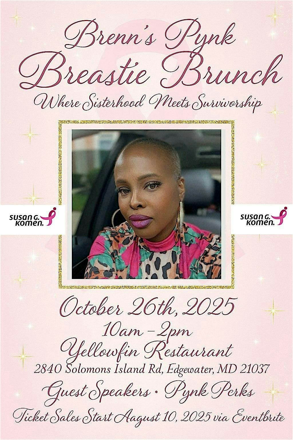 Brenn’s Pynk Breastie Brunch, 26 October | Event in Edgewater | AllEvents