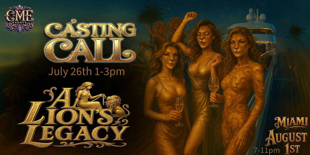 Model/Designer/Talent CASTING CALL, 26 July | Event in Miami | AllEvents