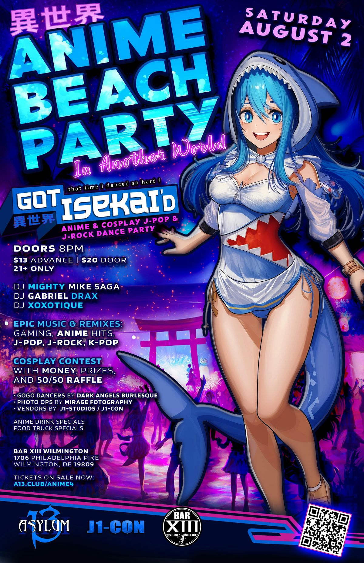 Got Isekai'd 4: Anime Beach Party at Bar XIII, 2 August | Event in Wilmington | AllEvents