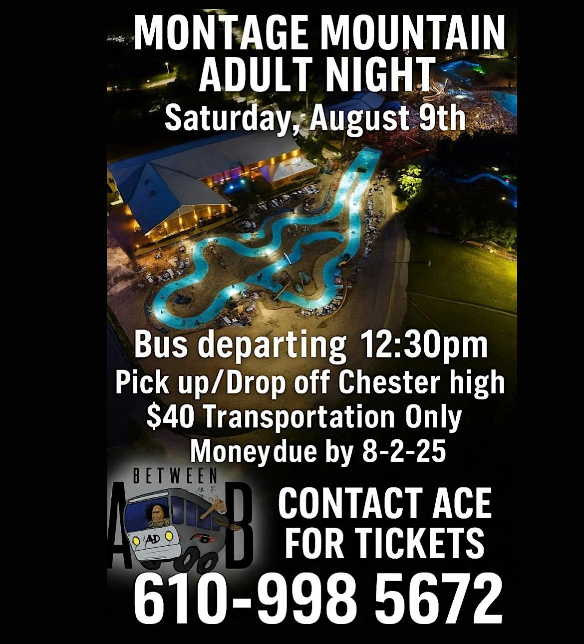 Between A&B party bus trip to Montage Mountain!, 9 August | Event in Scranton | AllEvents