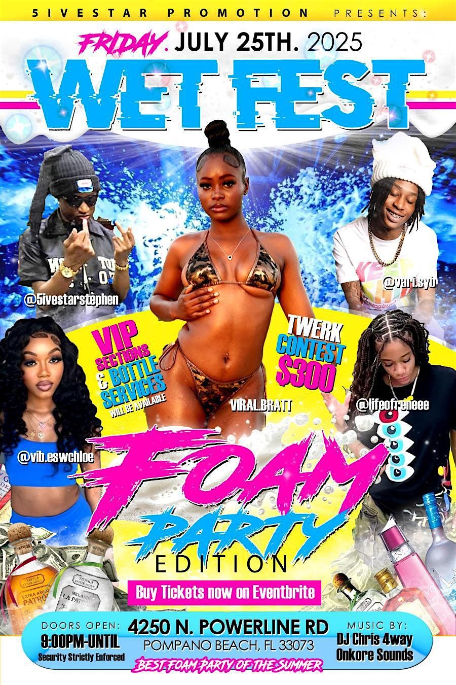 Wet Fest Foam Party, 25 July | Event in Pompano Beach | AllEvents