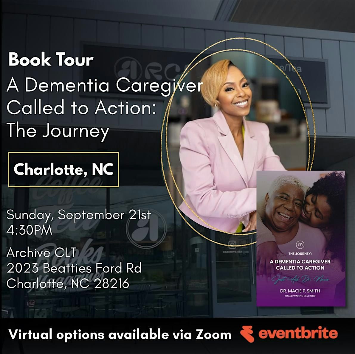 Dr. Macie P. Smith  - Book Signing / Dementia Conversation (Charlotte, NC), 21 September | Event in Charlotte