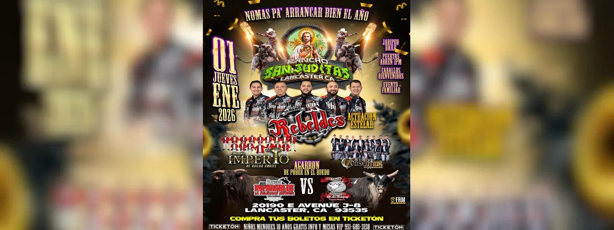 LOS NUEVOS REBELDES, BANDA IMPERIO & MAS , 1 January | Event in Lake Los Angeles | AllEvents