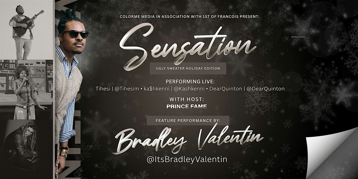 Sensation: Ugly Sweater Holiday Edition feat. Bradley Valentin & Friends, 20 December | Event in Brooklyn