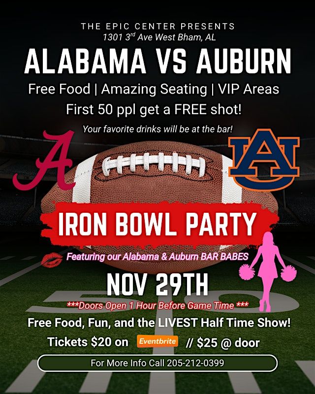Iron Bowl Watch Party and Mixer | Event in Birmingham | AllEvents