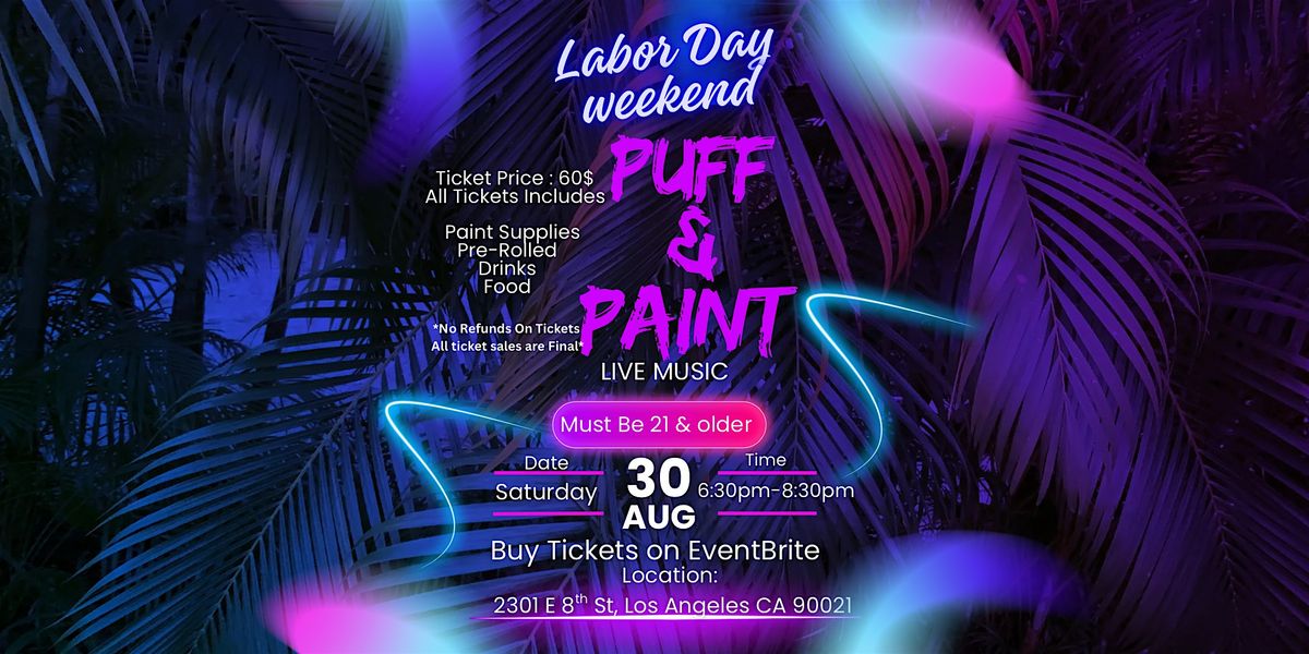 Puff & Paint & Sip, 30 August | Event in Los Angeles | AllEvents