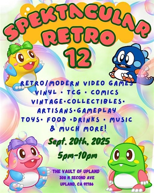 Spektacular Retro 12, 20 September | Event in Upland | AllEvents