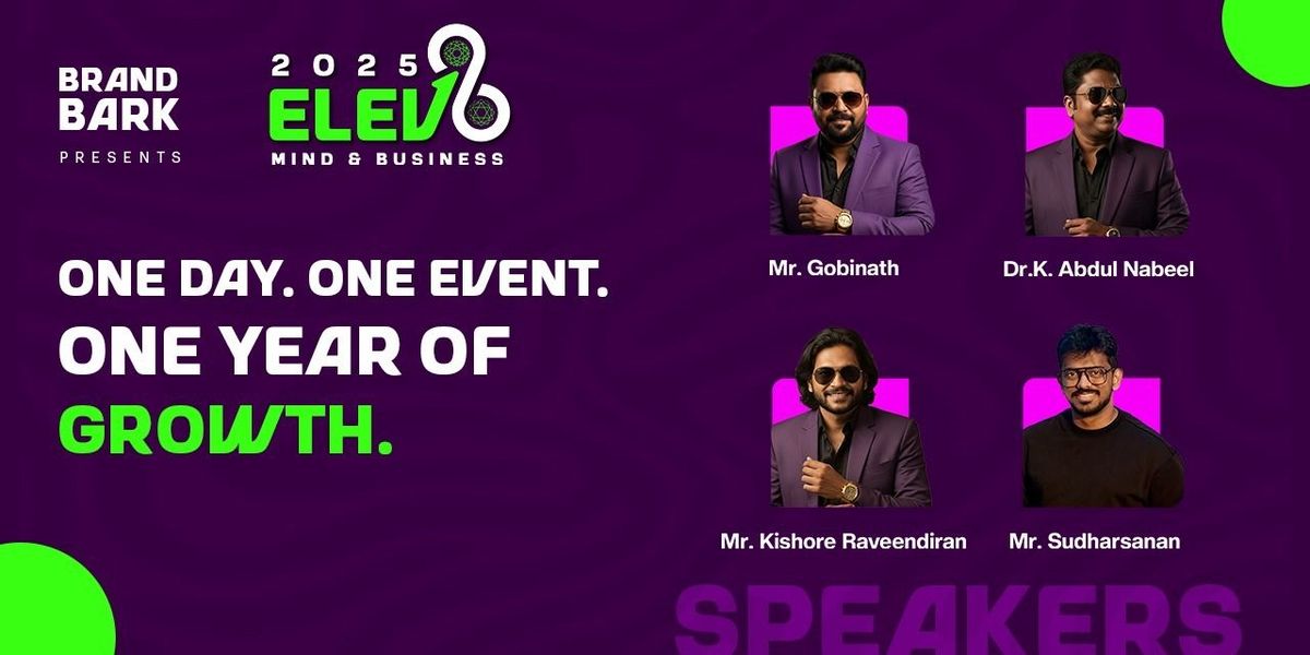 Elev8 2025 - Madurai's First Business Growth Event, 20 December | Event in Madurai | AllEvents