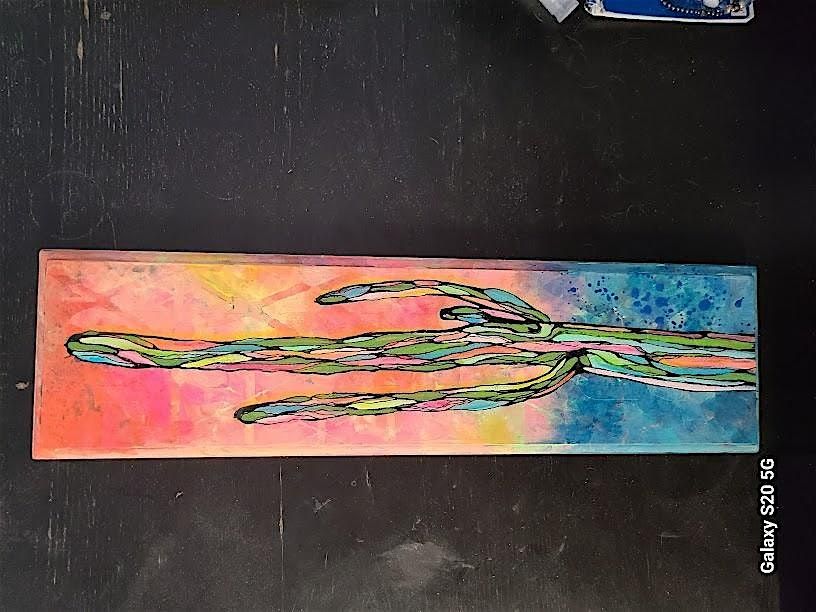 Majestic Mixed Media Saguaro on Wood, 9 August | Event in Mesa | AllEvents