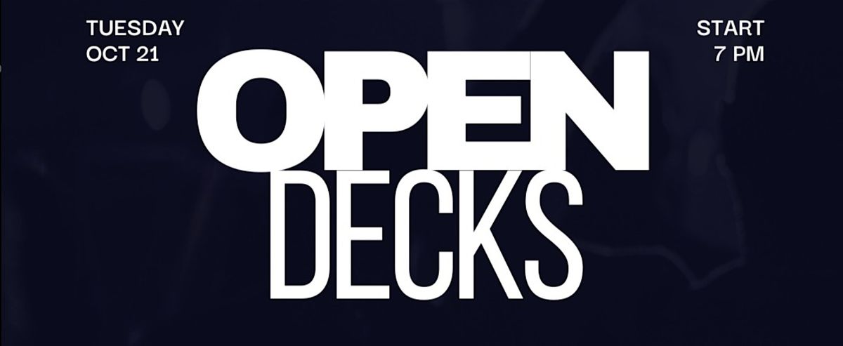 Open Decks - Calling all Calgary DJs!, 21 October | Event in Calgary | AllEvents
