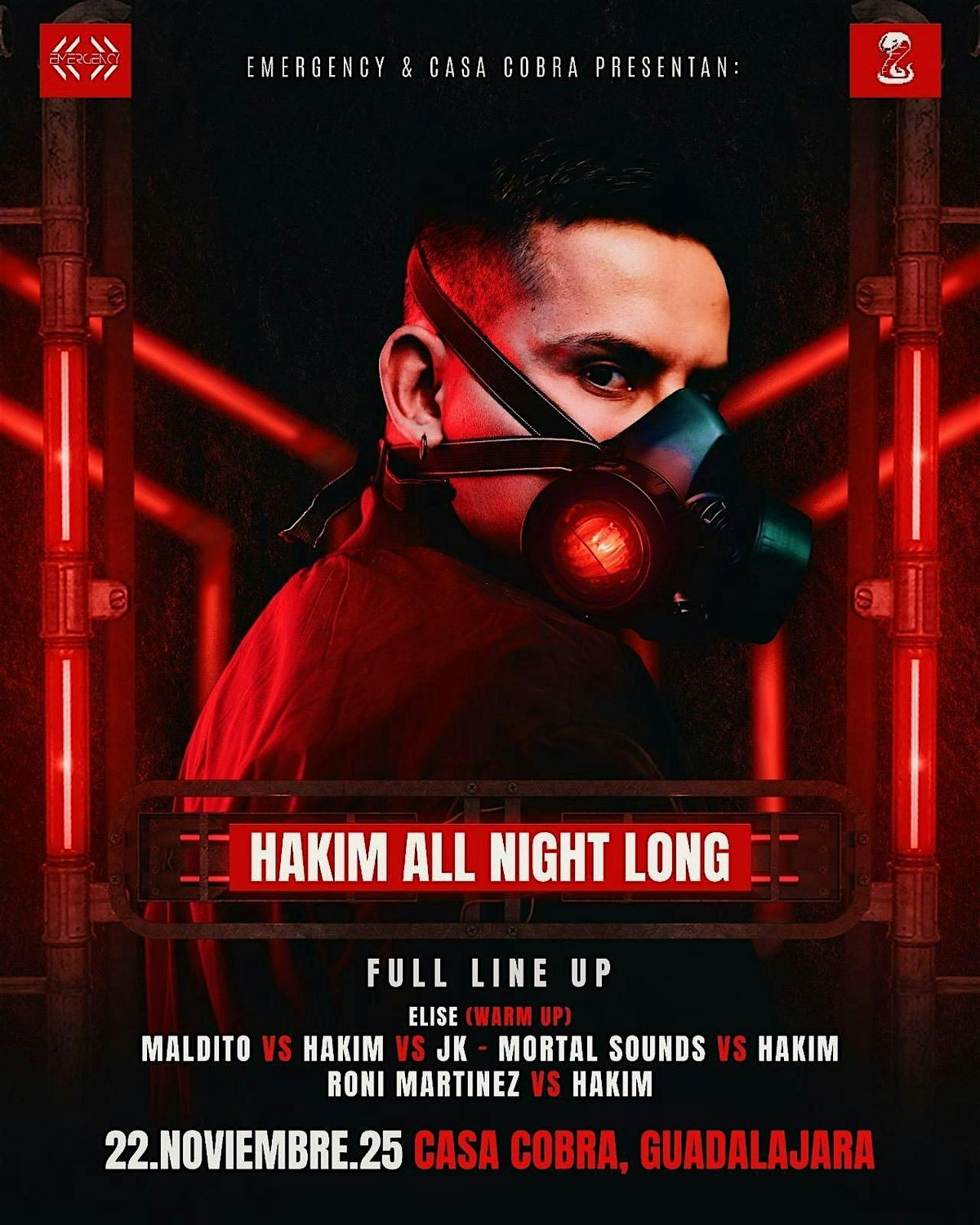 HAKIM: ALL NIGHT LONG, 22 November | Event in Guadalajara | AllEvents