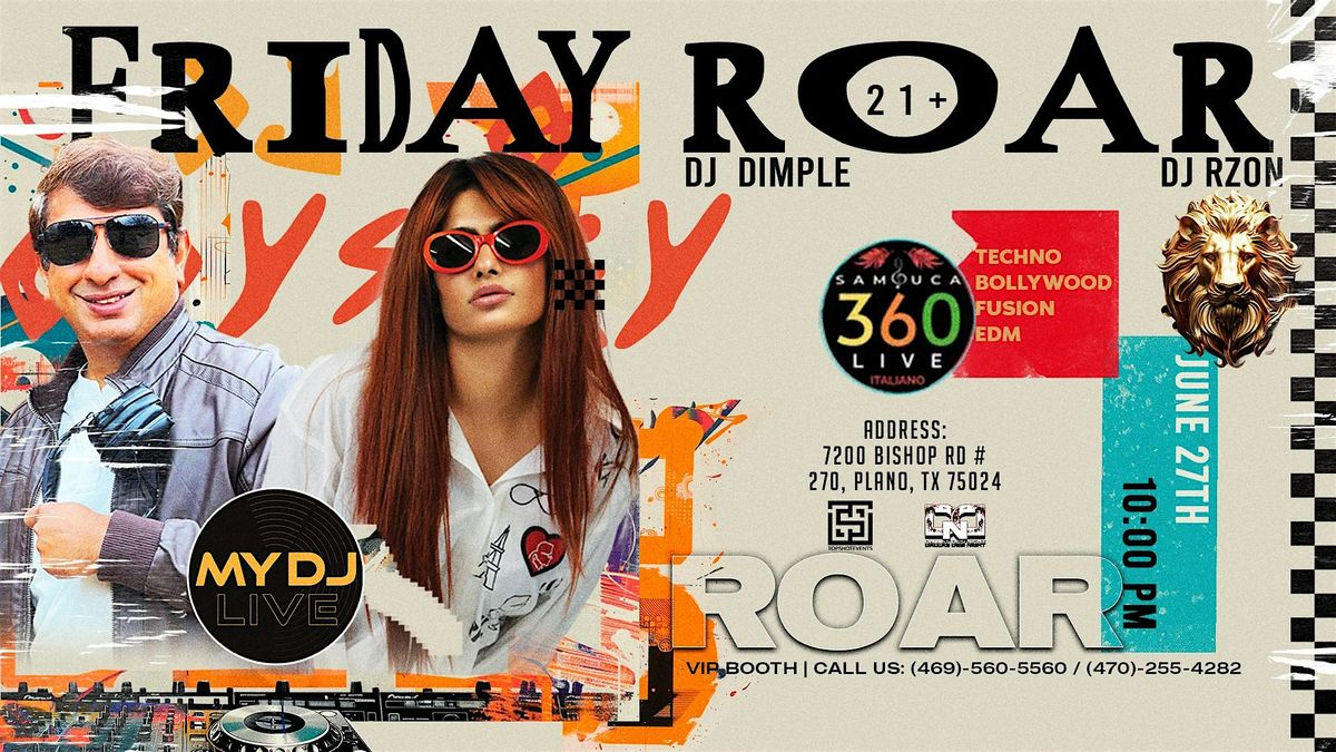 FRIDAY ROAR |#1TECHNO AND #1BOLLYWOOD NIGHT  AT SAMBUCA360, 27 June | Event in Plano | AllEvents