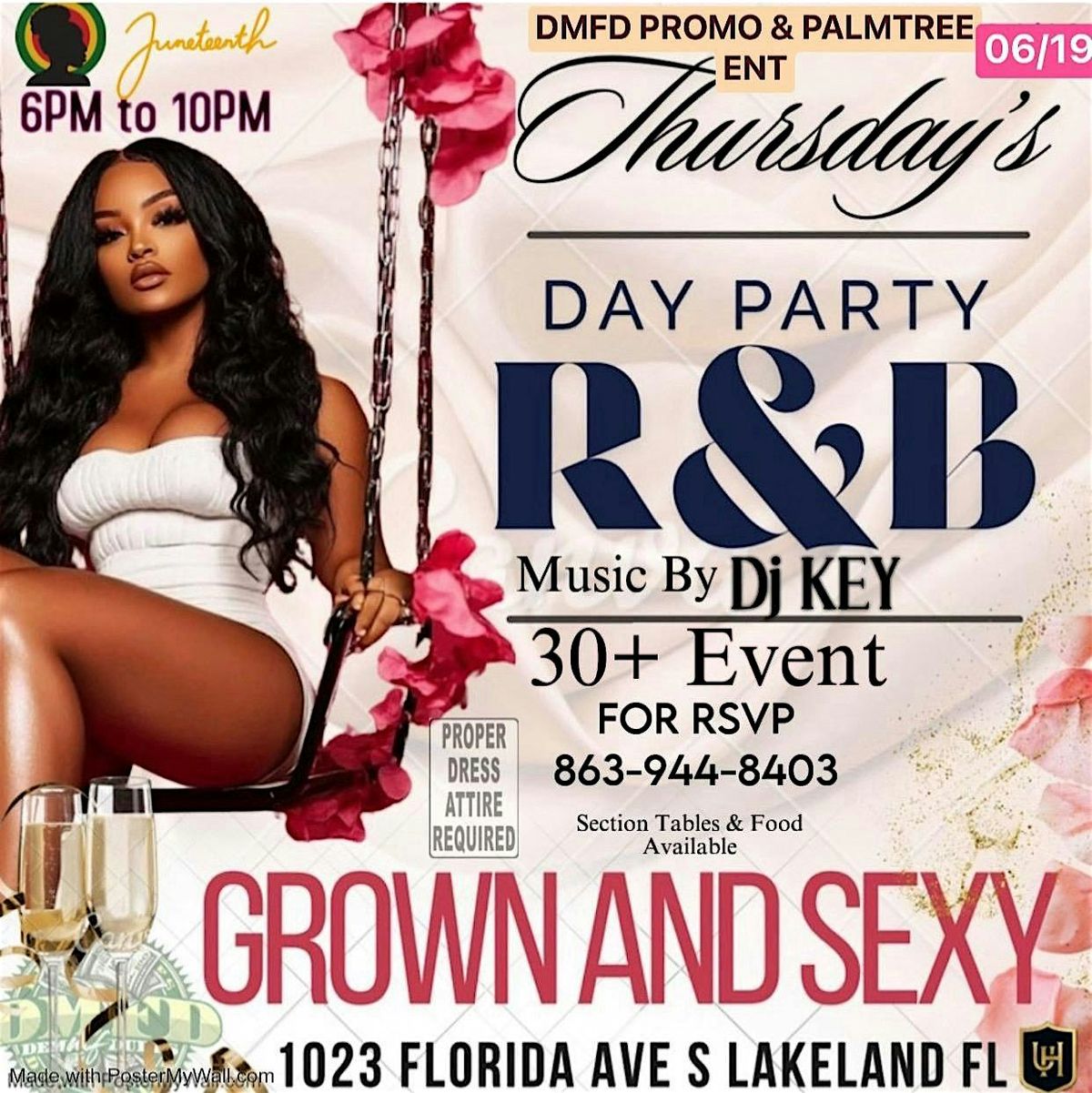 Juneteenth GROWN AND SEXY R&B DAY PARTY, 19 June | Event in Lakeland | AllEvents