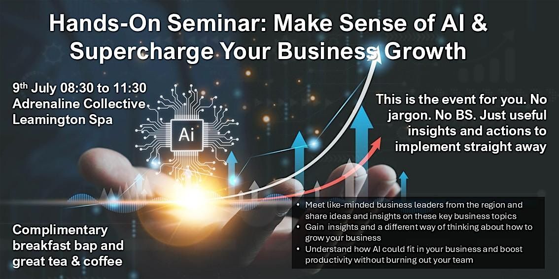 Your Roadmap To Business Growth & Making Your Brand Brandtastic, 23 September | Event in Royal Leamington Spa