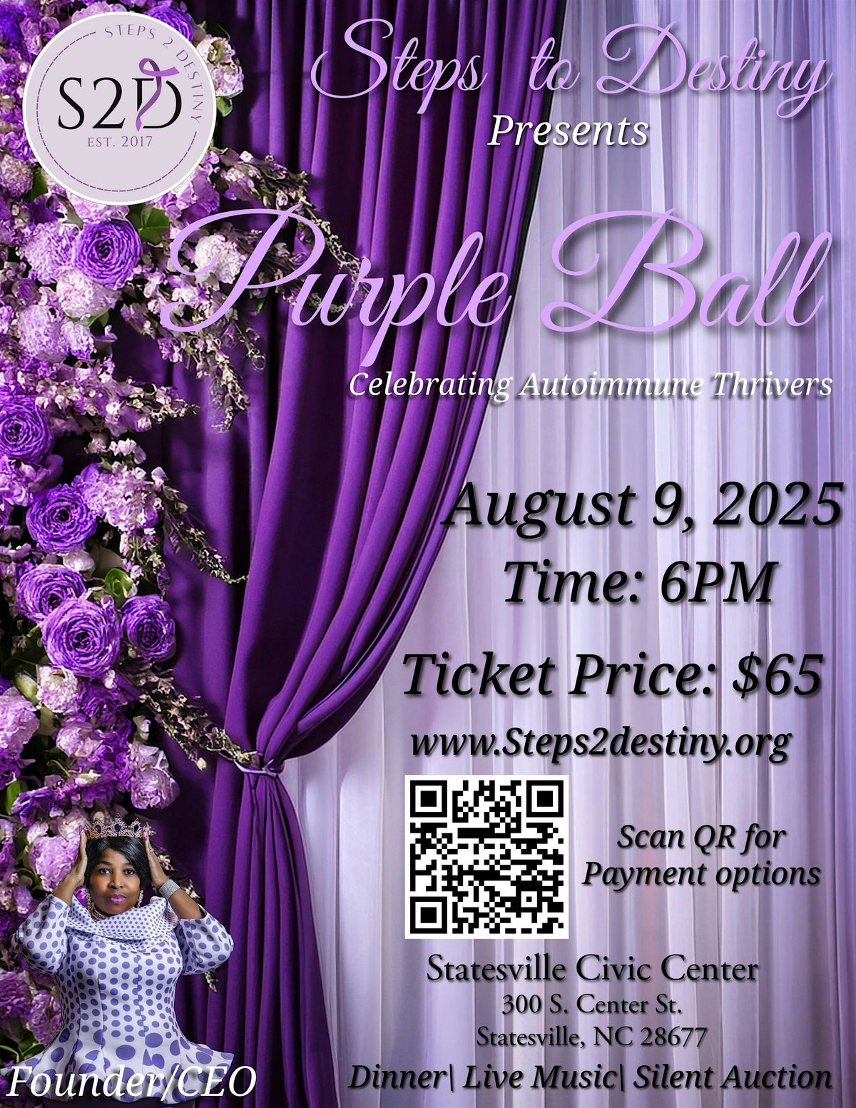 Purple Ball, 9 August | Event in Statesville | AllEvents