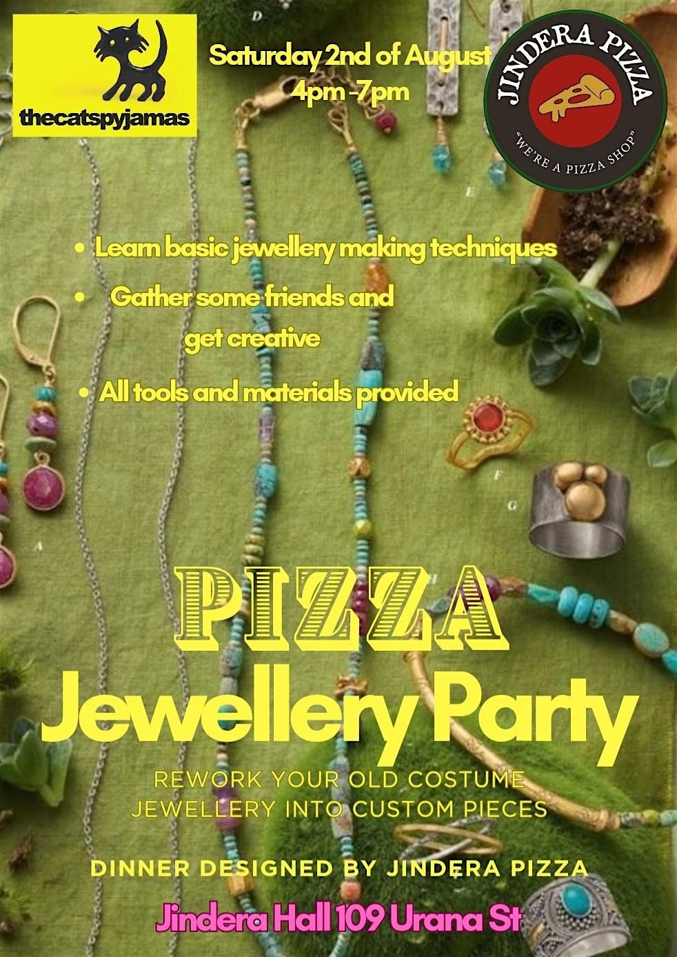 Jindera Pizza Jewellery Party, 2 August | Event in Jindera | AllEvents