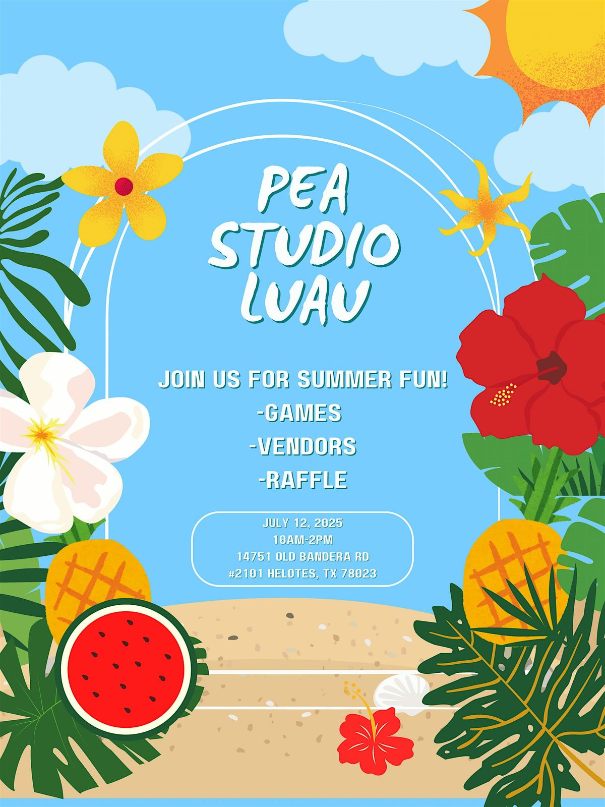PEA Studios Luau!, 12 July | Event in Helotes | AllEvents