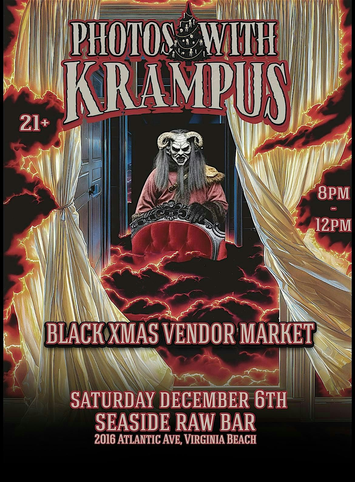 Photos with Krampus at Seaside Raw Bar, 6 December | Event in Virginia Beach | AllEvents