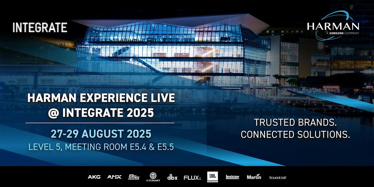 HARMAN Experience Live @ Integrate 2025 / Day 1, 27 August | Event in Sydney | AllEvents