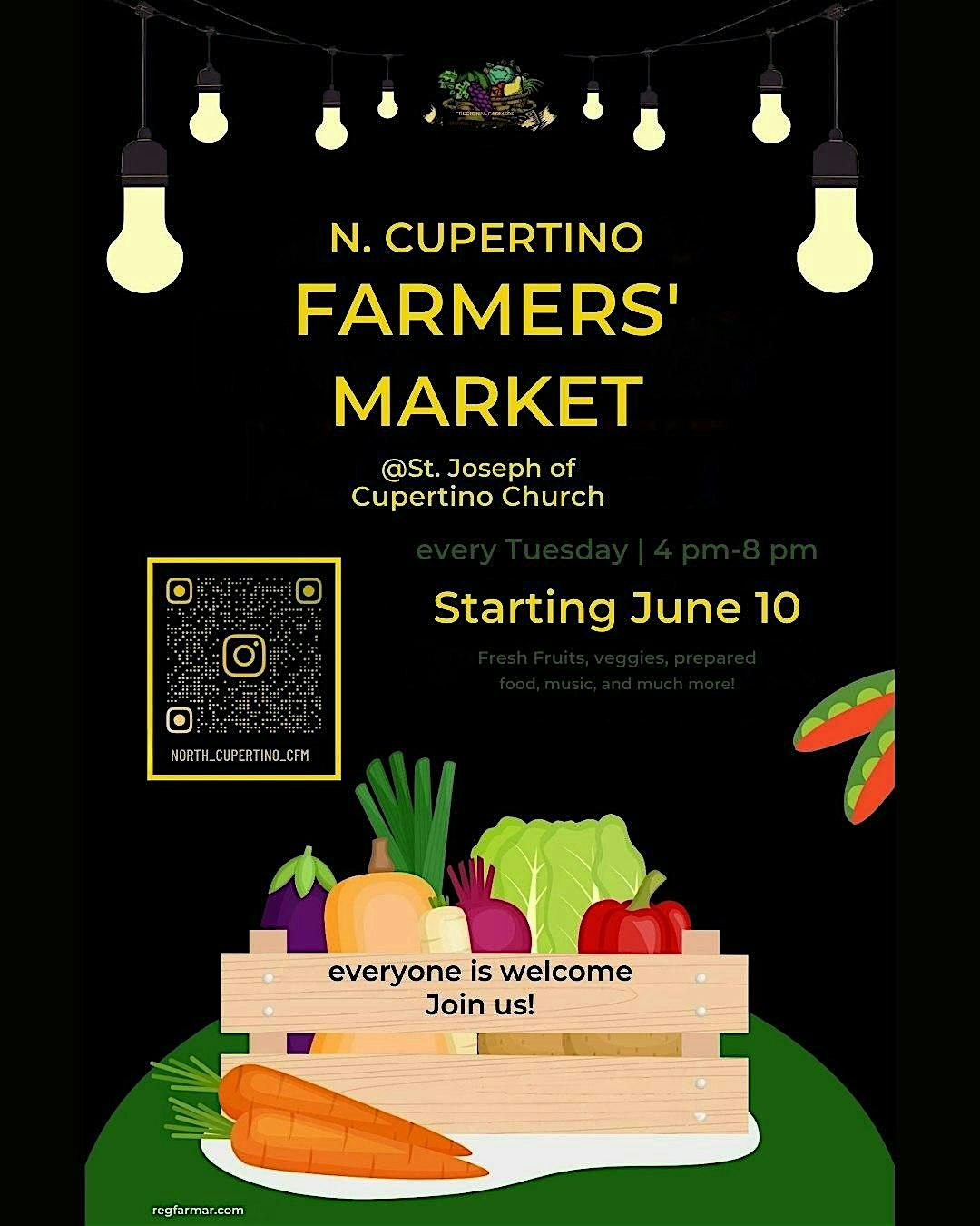 N. Cupertino Farmers' Market, 10 June | Event in Cupertino | AllEvents