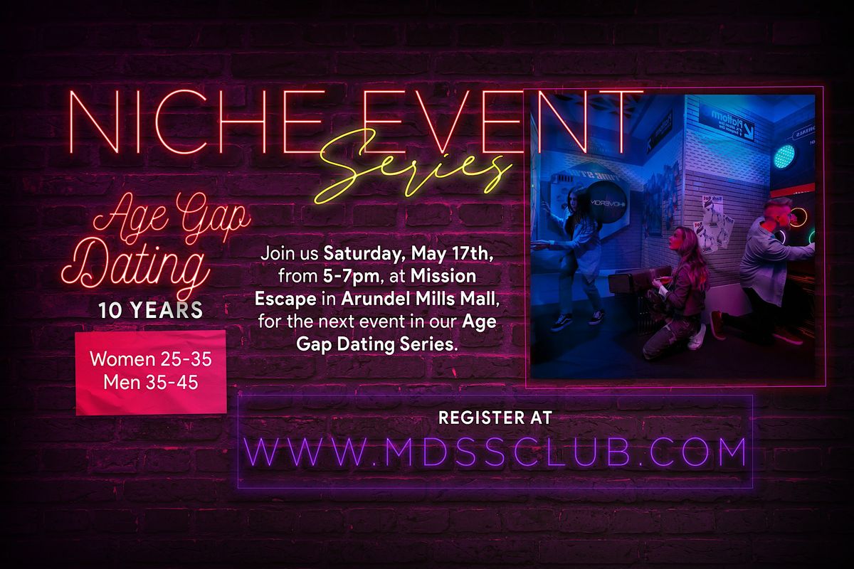 Age Gap Dating Event | Event in Severn | AllEvents