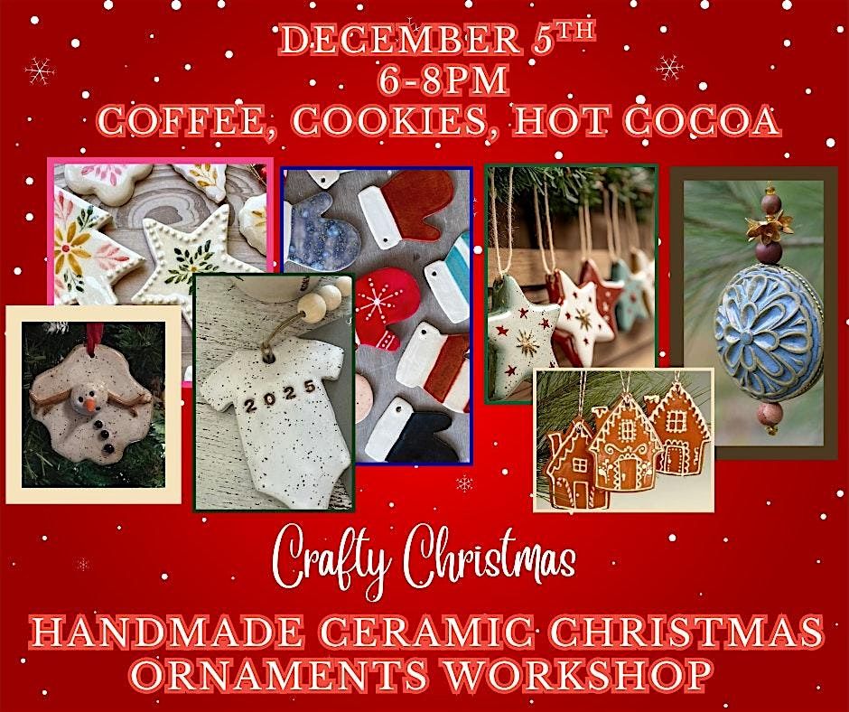 Hand made ceramic Christmas ornaments Workshop, 5 December | Event in Lima | AllEvents